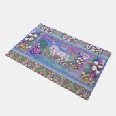 Een paars paradijs deurmat (Schuin)