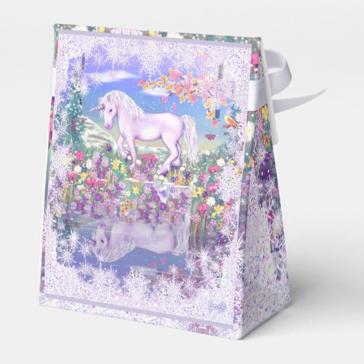 Een paars paradijs en sneeuw bedankdoosjes (Achterkant)