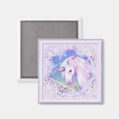 Een paars paradijs en sneeuw magneet (Voorkant / Achterkant)