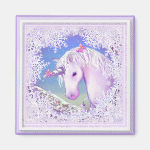 Een paars paradijs en sneeuw magneet