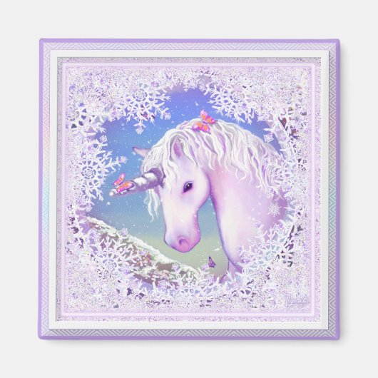 Een paars paradijs en sneeuw magneet (Voorkant)