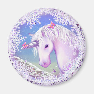 Een paars paradijs en sneeuw magneet