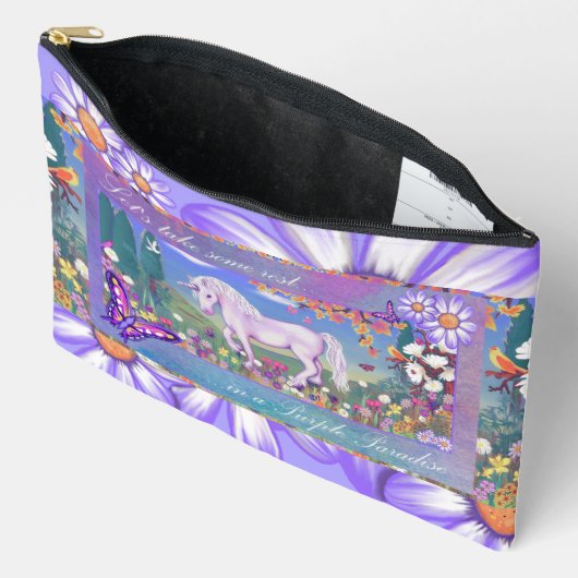 Een paars paradijs etui (Open)