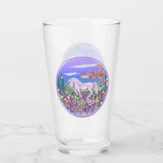 Een Paars paradijs Glas (Voorkant)