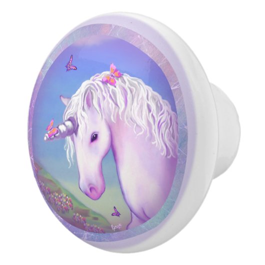 Een Paars paradijs Keramische Knop (Rechts)