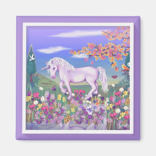 Een Paars paradijs Magnet (Voorkant)