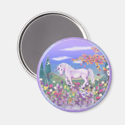 Een Paars paradijs Magnet (Voorkant / Achterkant)