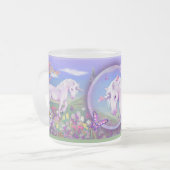 Een Paars paradijs Matglas Koffiemok (Voorkant links)