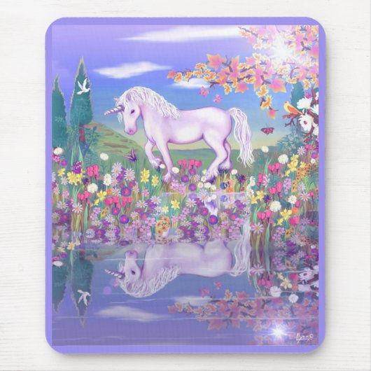 Een paars paradijs muismat (Voorkant)