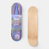 Een Paars paradijs Persoonlijk Skateboard (Voorkant)