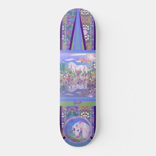 Een Paars paradijs Persoonlijk Skateboard (Voorkant)