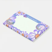 Een paars paradijs post-it® notes (Schuin)