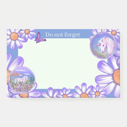 Een paars paradijs post-it® notes (Voorkant)