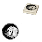 een paars paradijs rubberstempel (Gestempeld)