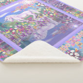 Een paars paradijs sherpa deken (3/4)