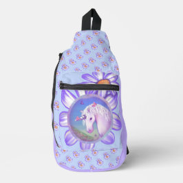 Een paars paradijs sling bag