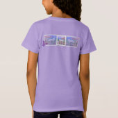 Een paars paradijs t-shirt (Achterkant)