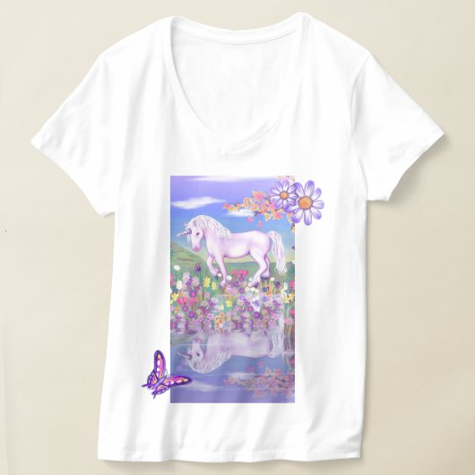Een paars paradijs t-shirt (Laagn)