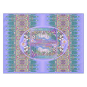 Een paars paradijs tafelkleed (Voorkant (Horizontaal))