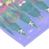 Een paars paradijs tafelkleed (Gekanteld)