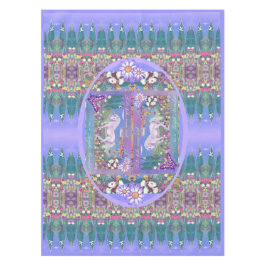 Een paars paradijs tafelkleed