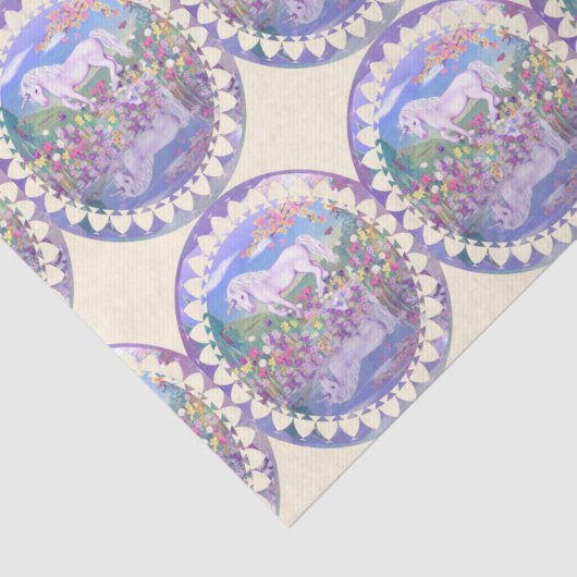 Een paars paradijs tissuepapier (Detail)