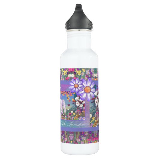 Een paars paradijs waterfles  (Rechts)