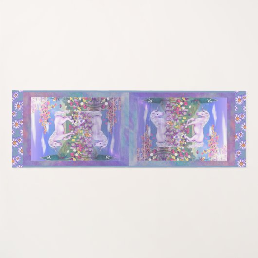 Een Paars paradijs Yoga Mat (Voorkant (horizontaal))