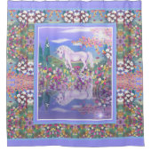 Een paars paradijsgordijn douchegordijn (Voorkant)