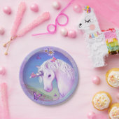 Een Paars paradijspapier Borden Papieren Bordje (Feest)