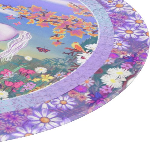 Een paars paradijssnijbord snijplank (Hoek)