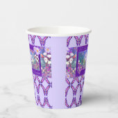 Een Paars ParadiseNapkins Papieren Bekers (Links)