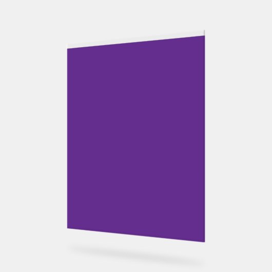 Een paarse achtergrond met een witte rand acryl bord (Hoek)