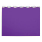 Een paarse achtergrond met een witte rand kalender (Hoes)