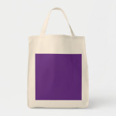 Een paarse achtergrond met een witte rand tote bag (Voorkant)