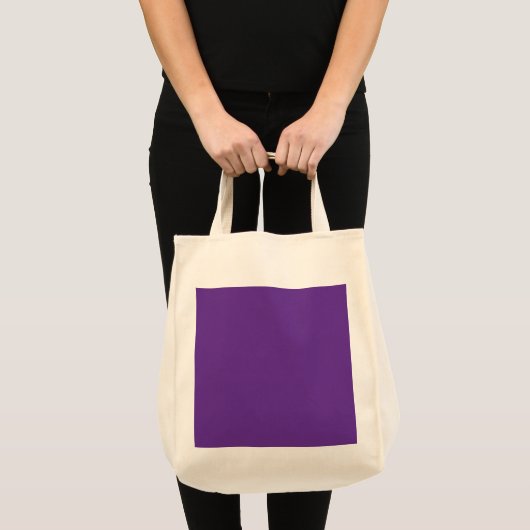 Een paarse achtergrond met een witte rand tote bag (Voorkant (product))