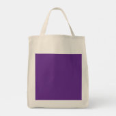 Een paarse achtergrond met een witte rand tote bag (Achterkant)