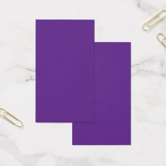 Een paarse achtergrond met een witte rand visitekaartje (Kantoor)