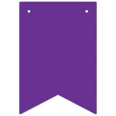 Een paarse achtergrond met een witte rand vlaggetjes (Eerste vlag)