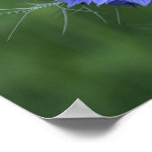 Een paarse bloem poster (Hoek)