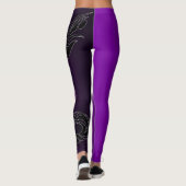 Een Paarse draak Leggings (Achterkant)