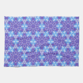 Een Paarse en Blauwe Tie Dye Pattern Theedoek (Horizontaal)