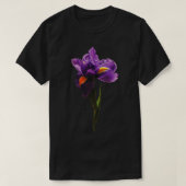 Eén Paarse Iris T-shirt (Design voorkant)