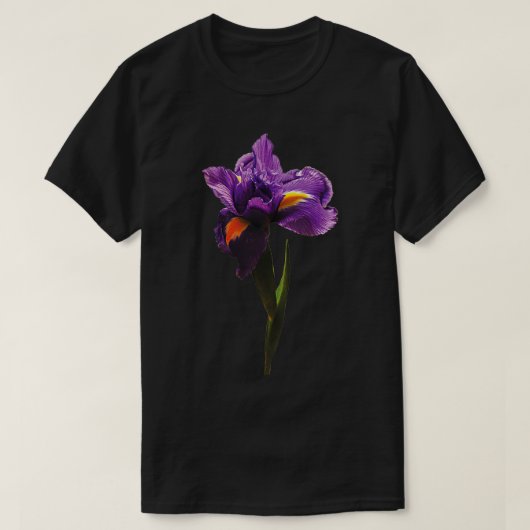 Eén Paarse Iris T-shirt (Design voorkant)