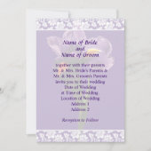 Eén Paarse Iris Trouw Uitnodiging Set (Voorkant)