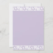 Eén paarse Iris Trouw Uitnodiging Set (Achterkant)