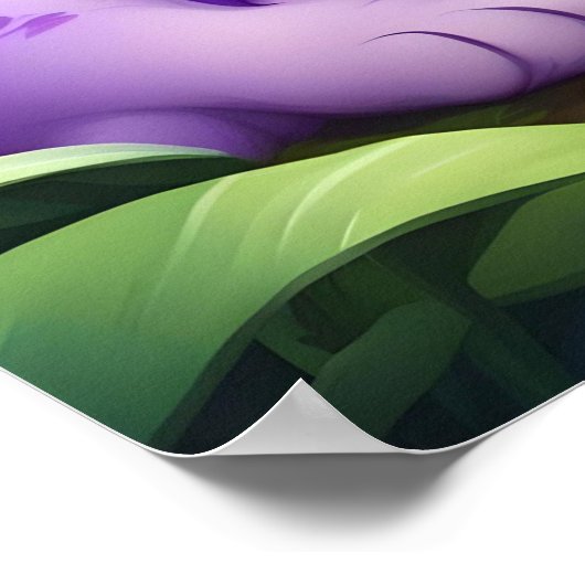 Een Paarse leeuwenwelp in het Oerwoud Poster (Hoek)