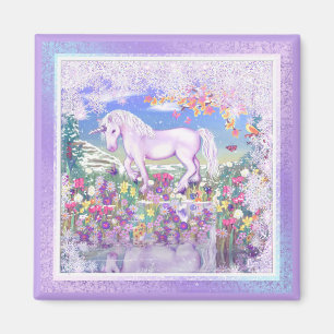 Een paarse paradijs en sneeuw magneet