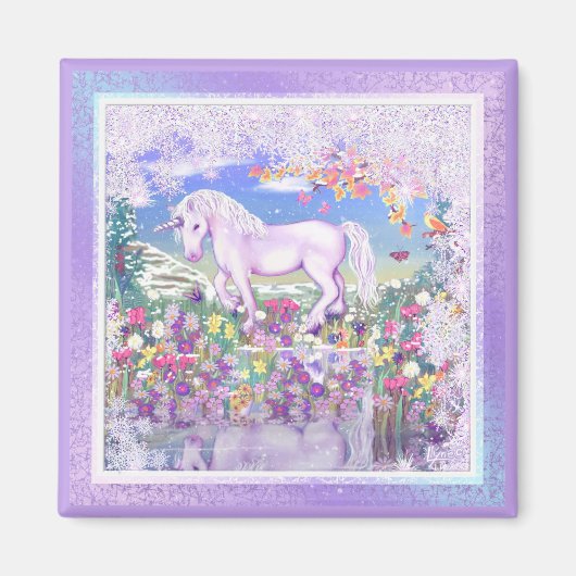 Een paarse paradijs en sneeuw magneet (Voorkant)