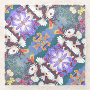 Een Paarse Paradijs Glazen Onderzetter